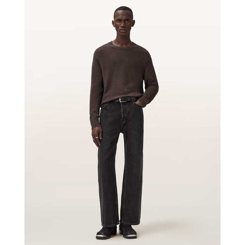 AllSaints Statten Ramskull Crew Neck Jumper image number 3